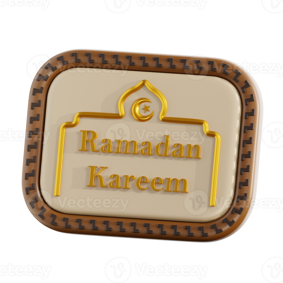 3D Eid Greeting Card Illustration png