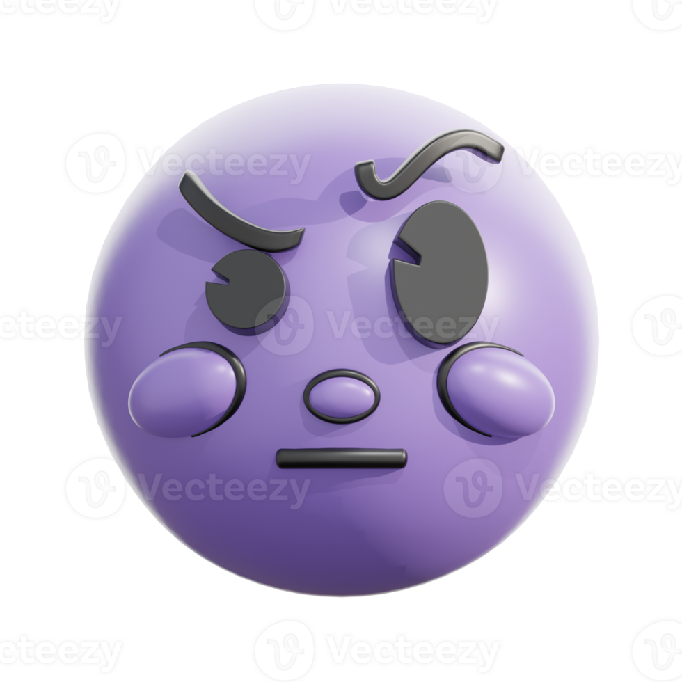 Retro 3D Emoticon With Raised Eyebrow png