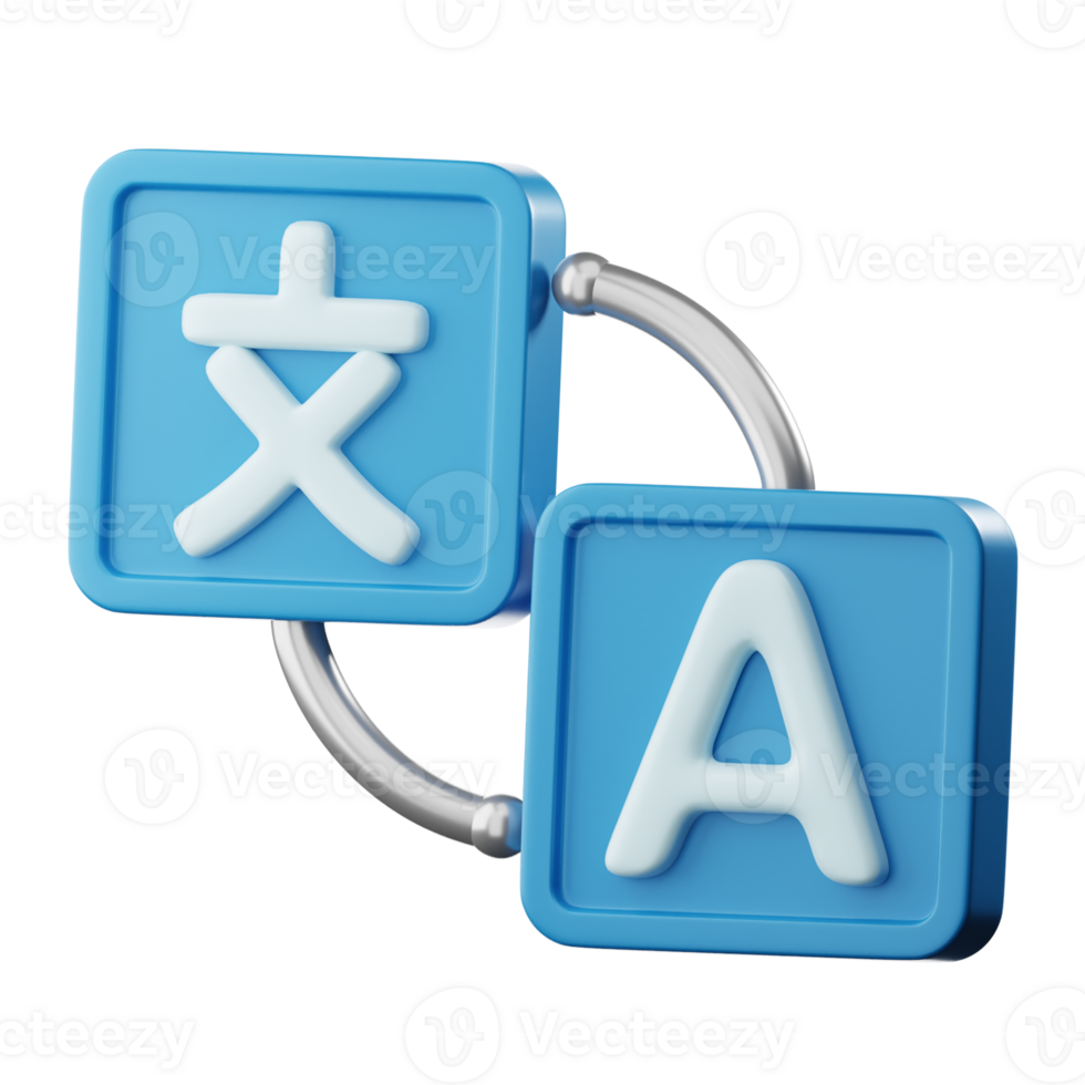 3D Language Illustration png