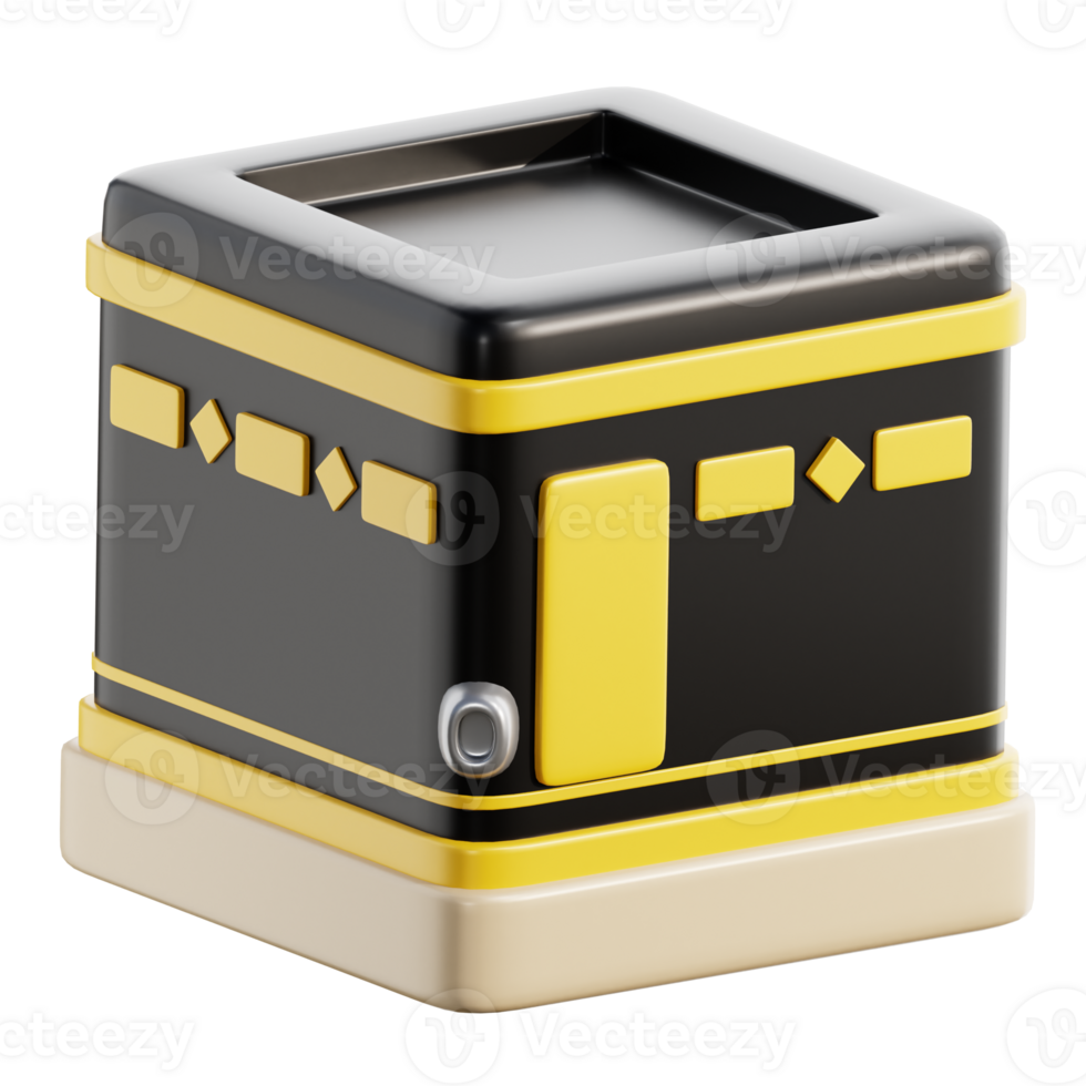 3D Kaaba Illustration png