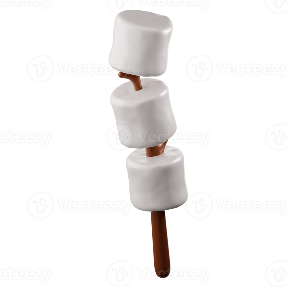 3D Marshmallow Illustration png
