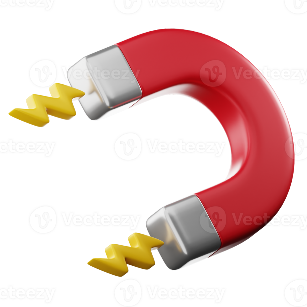 3D Magnet Illustration png
