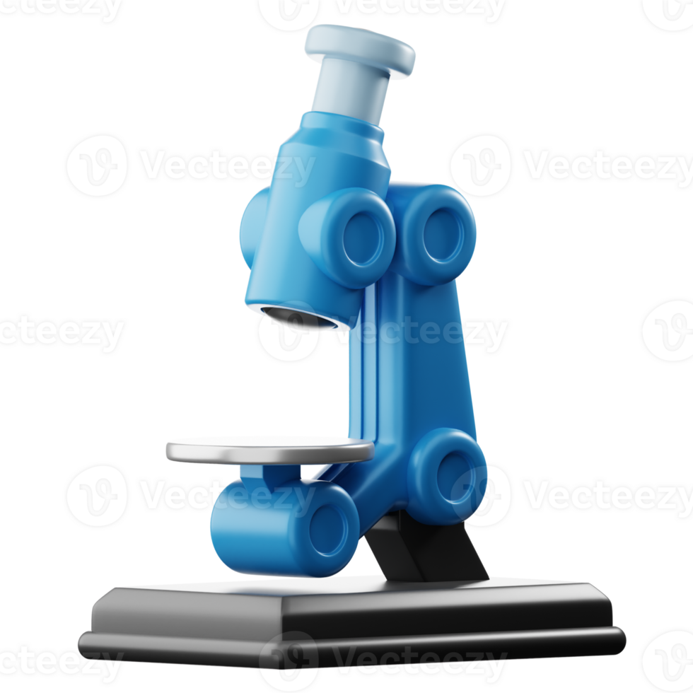 3D Microscope Illustration png