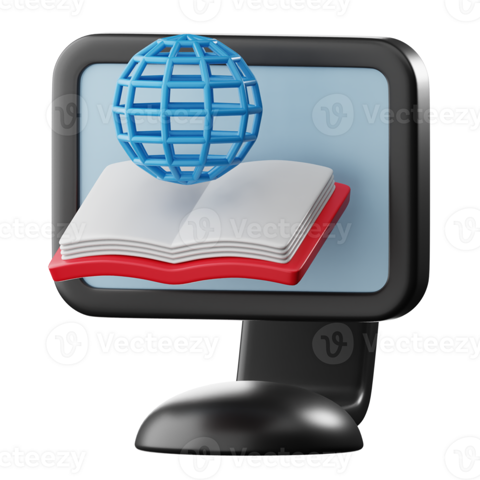 3D Online Learning Illustration png