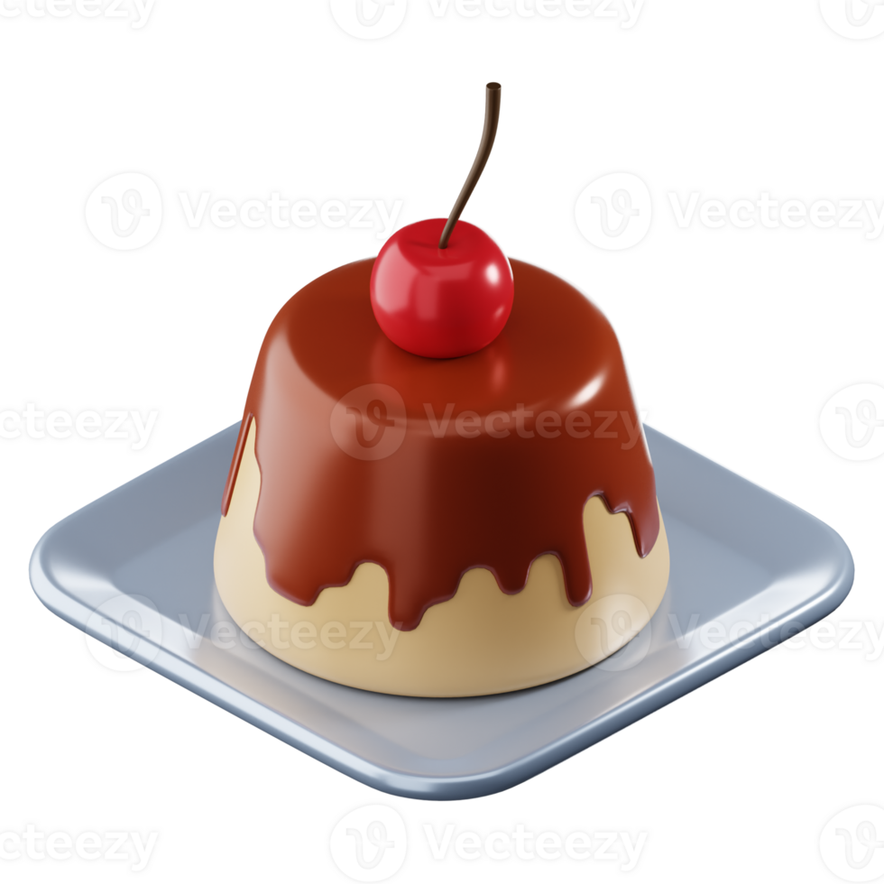 3D Pudding Illustration png