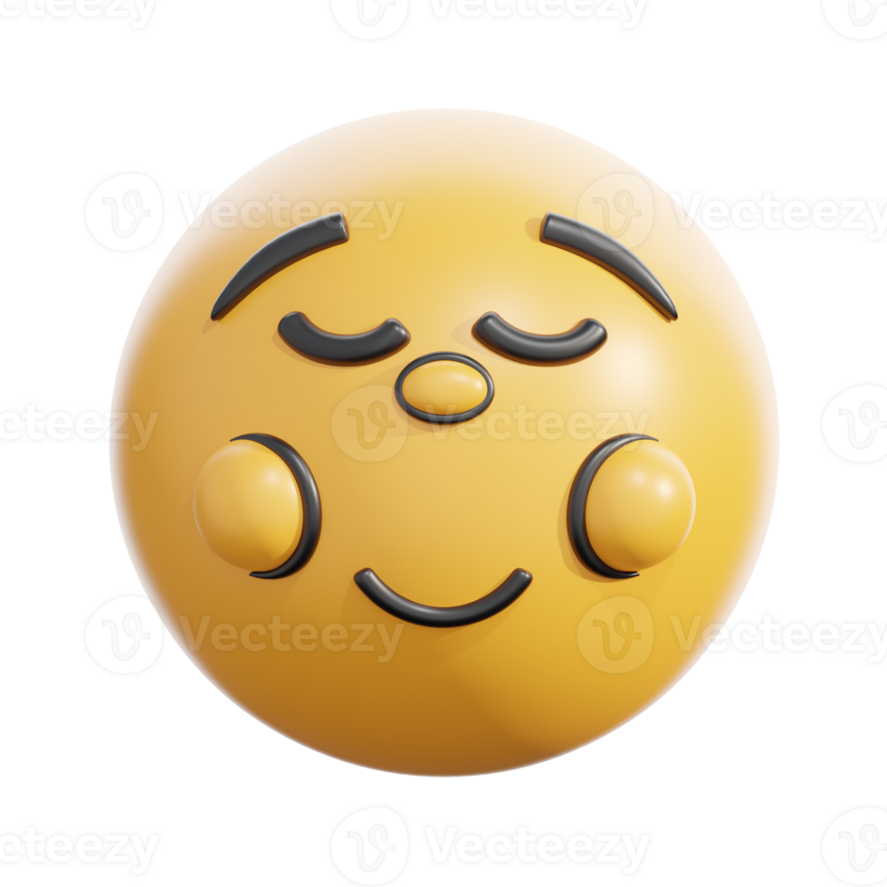 Retro 3D Relieved Face Emoji Emoticon Design png