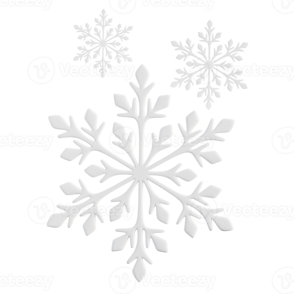3D Snowflake Illustration 52011274 PNG
