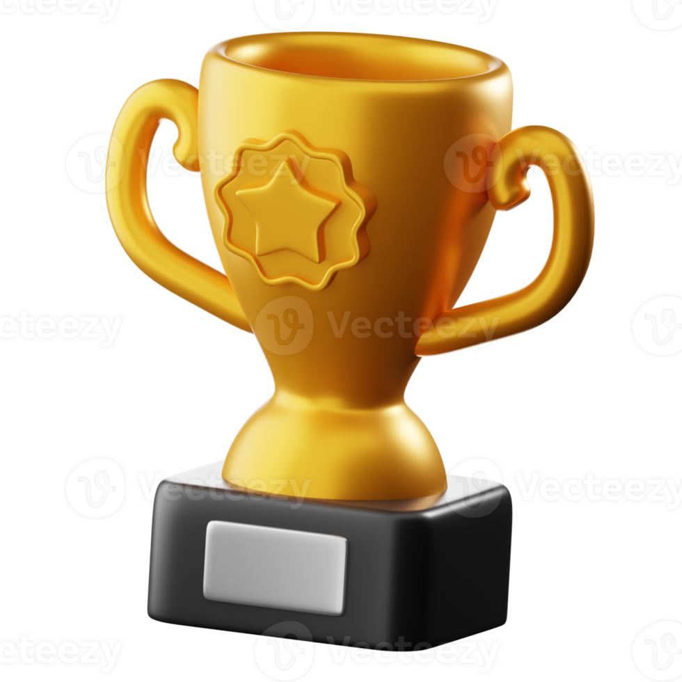 3D Trophy Illustration png