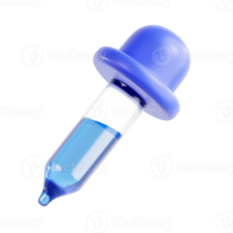 3D Dropper Icon Illustration Render png