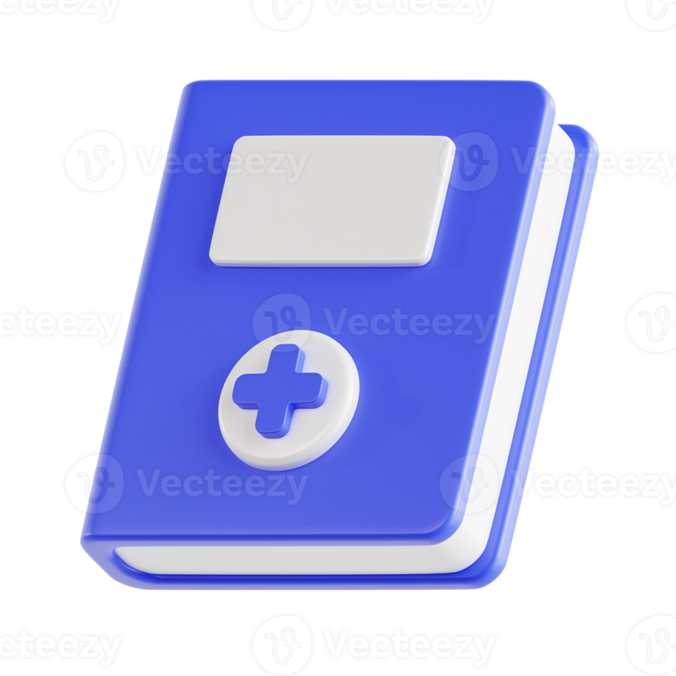 3D Medical Journal Icon Illustration Render png