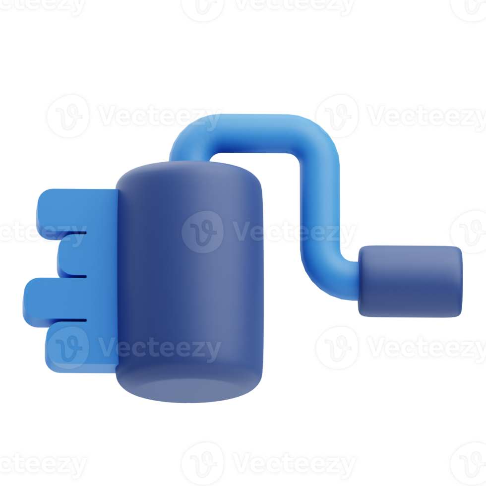 3D Roller Icon Illustration Render png