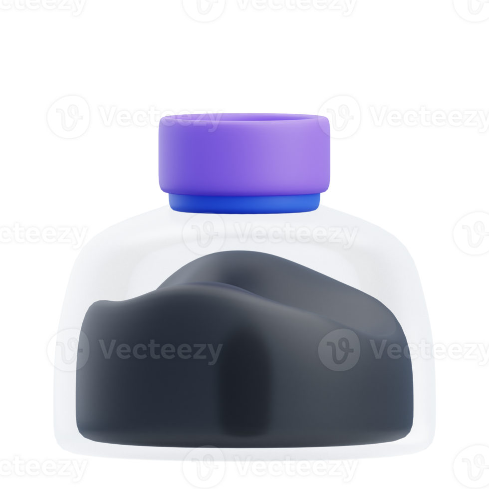 3D Ink Icon Illustration Render png
