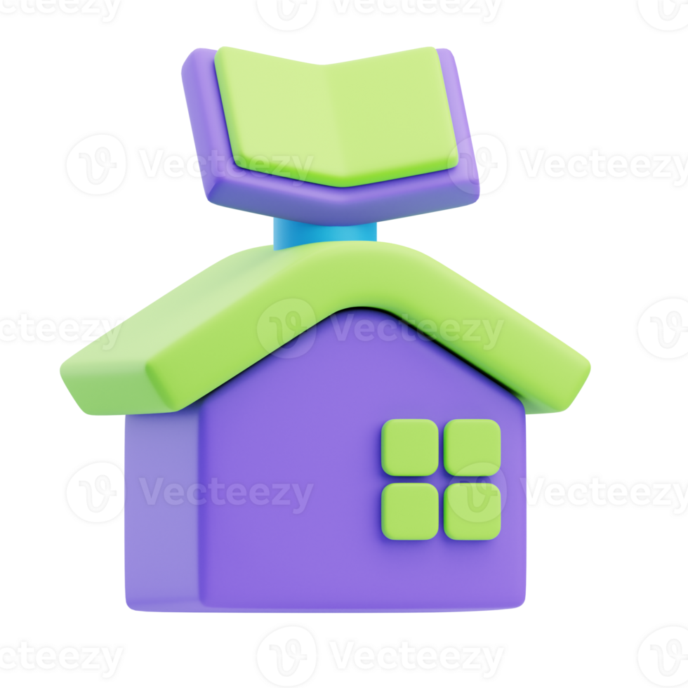 3D Library Office Icon Illustration Render 52011658 PNG