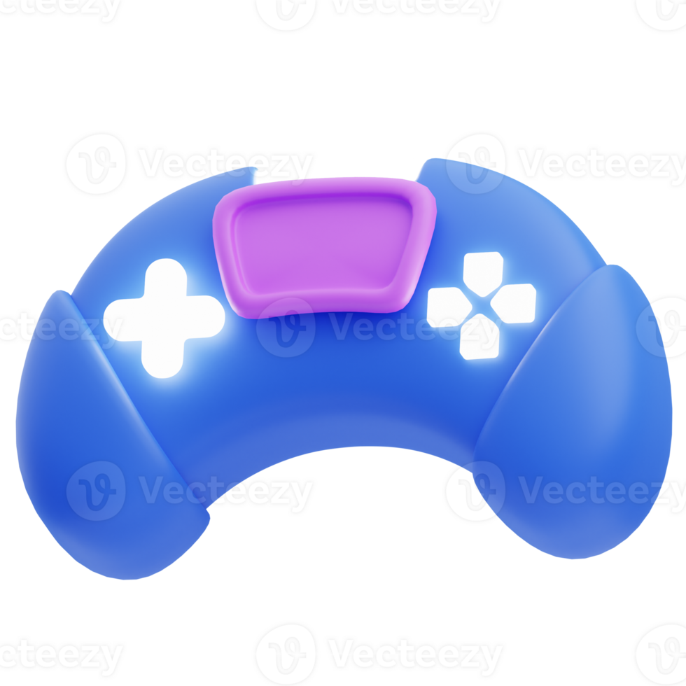 3D Gamepad Icon Illustration Render png
