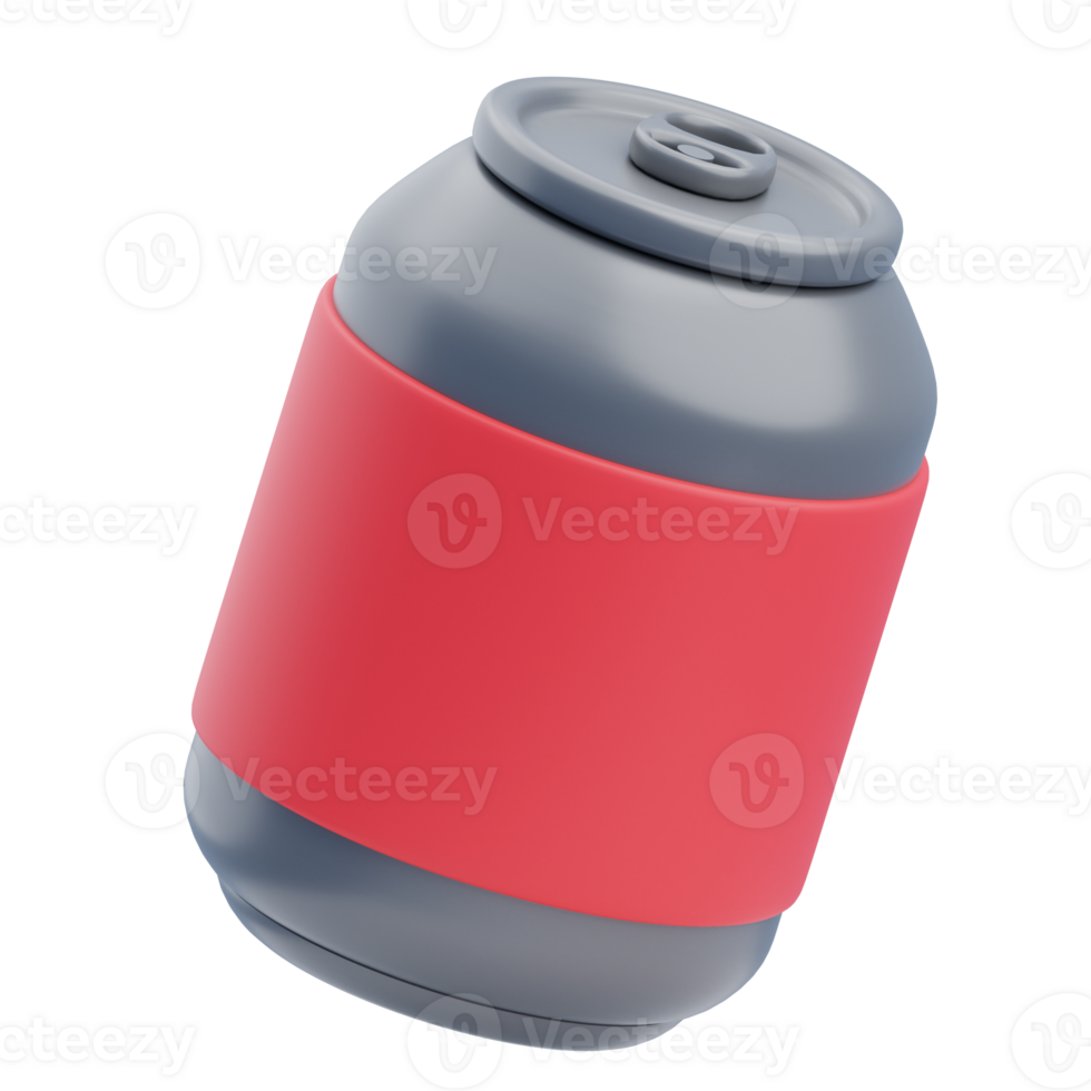 3D Soft Drink Icon Illustration Render png