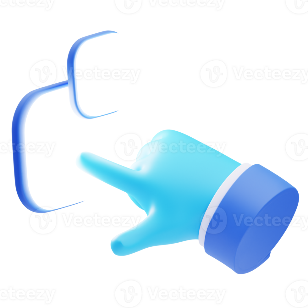 3D AR Touch Icon Illustration Render png