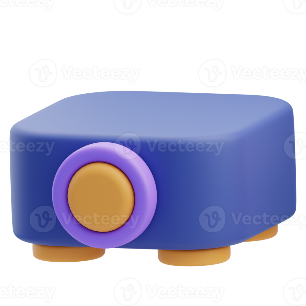 3D Projector Icon Illustration Render png
