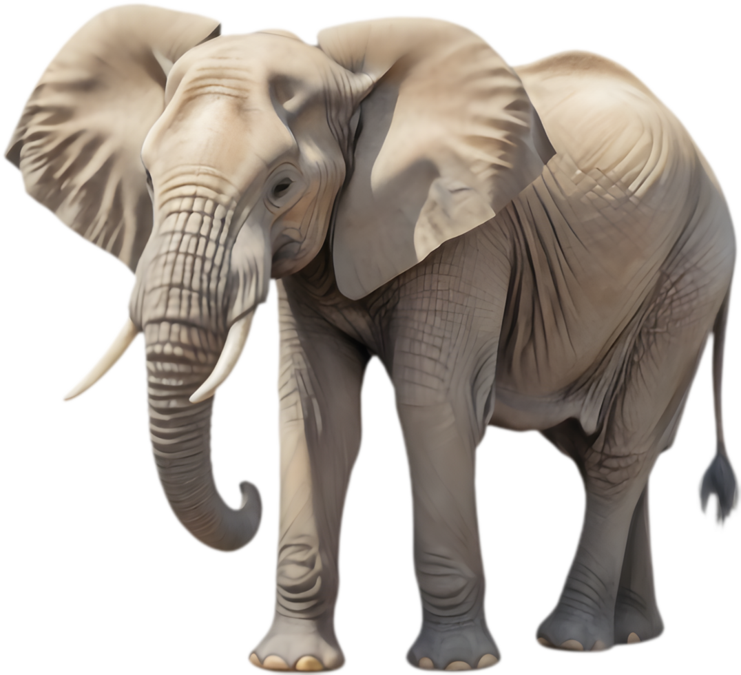 Striking African Elephant Clipart for Themed Art Projects. . png