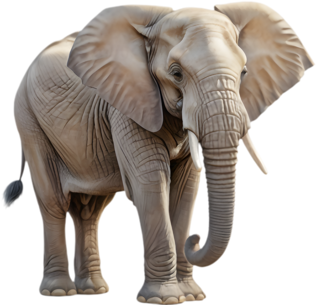 Handcrafted African Elephant Clipart for Art Enthusiasts. . png