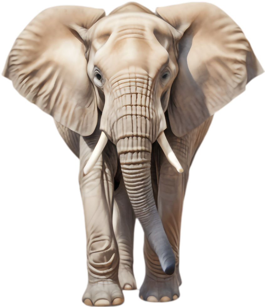 Charming African Elephant Clipart for Wildlife Conservation Efforts. . png