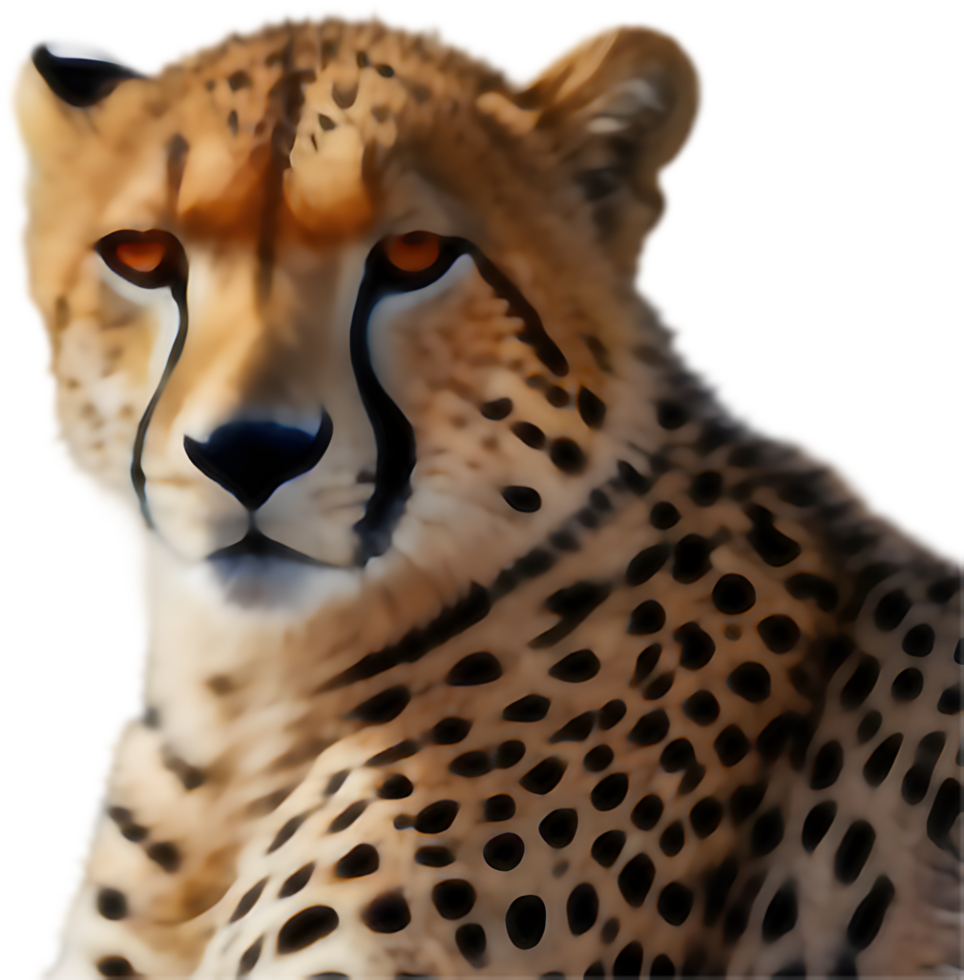 Simple Cheetah Clipart for Minimalist Graphic Design Projects. . png