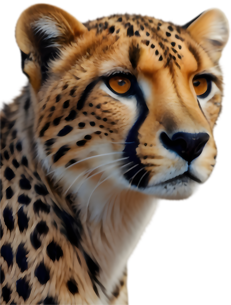Cheetah Clipart Perfect for Posters and Wildlife Prints. . png