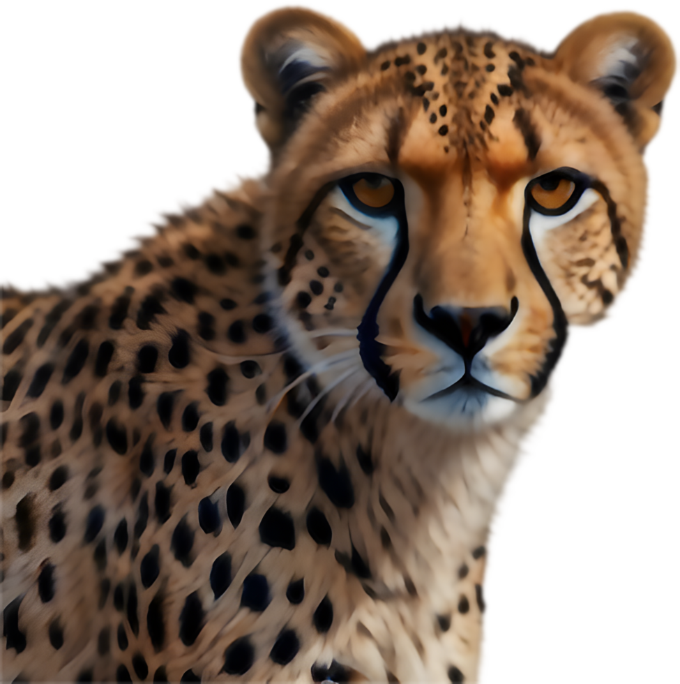Majestic Cheetah Clipart Ideal for Nature-Themed Designs. . png