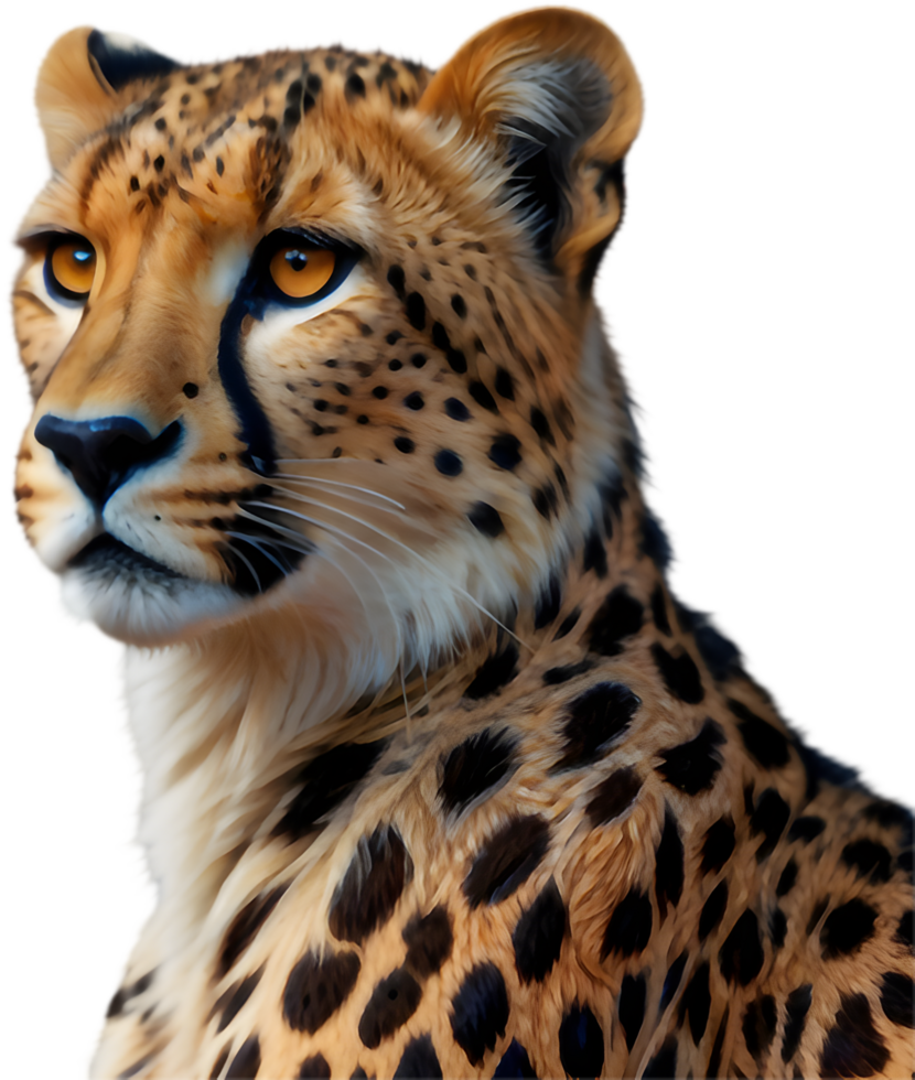 Modern Cheetah Clipart Ideal for Eco-Friendly Branding. . png