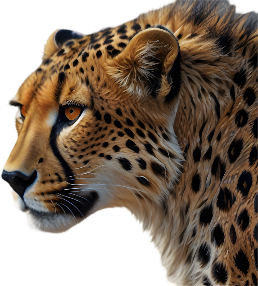 Artistic Cheetah Clipart Showcasing Natural Predator Instincts. . png