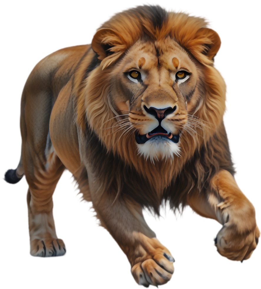 Beautiful Lion Clipart for Conservation and Educational Purposes. . png