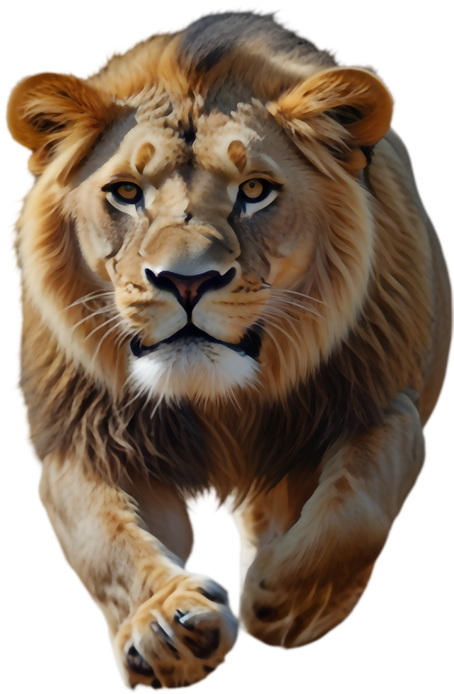 Striking Lion Clipart Perfect for Nature-Inspired Designs. . png