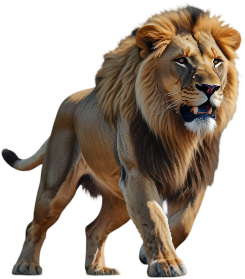 Striking Lion Clipart for Raising Wildlife Awareness Efforts. . png