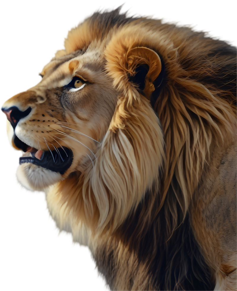 Graceful Lion Clipart Ideal for Animal Conservation Campaigns. . png