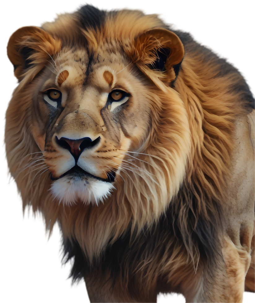 Royal Lion Clipart Suitable for Safari-Themed Graphics. . png