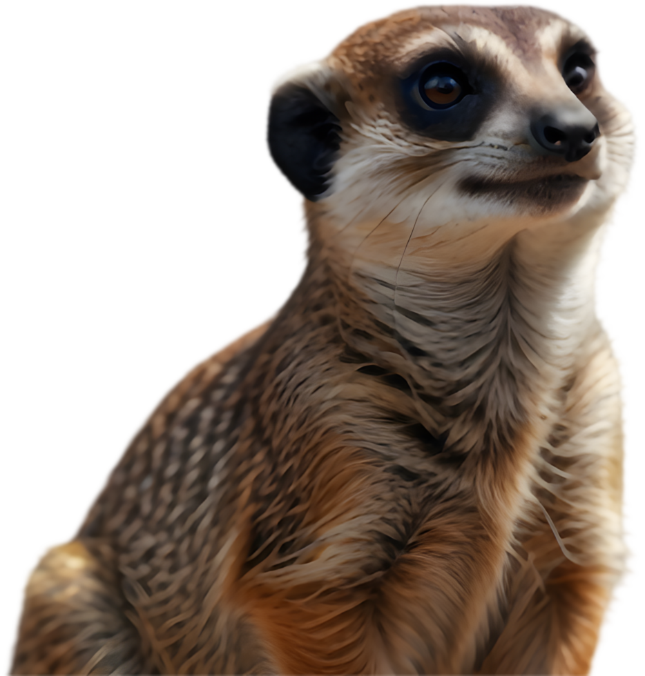 Detailed Meerkat Clipart Perfect for Animal Awareness Efforts. . png