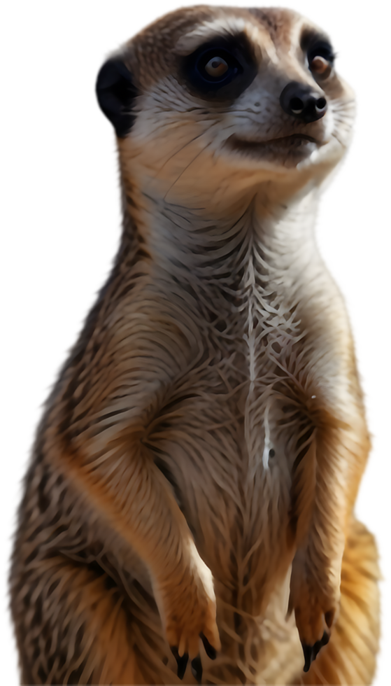 Bold Meerkat Clipart for Wildlife Conservation and Protection. . png