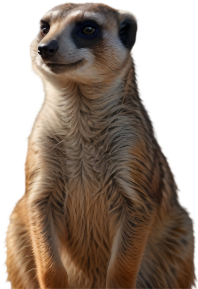 Expressive Meerkat Clipart for Wildlife Lovers and Artists. . png