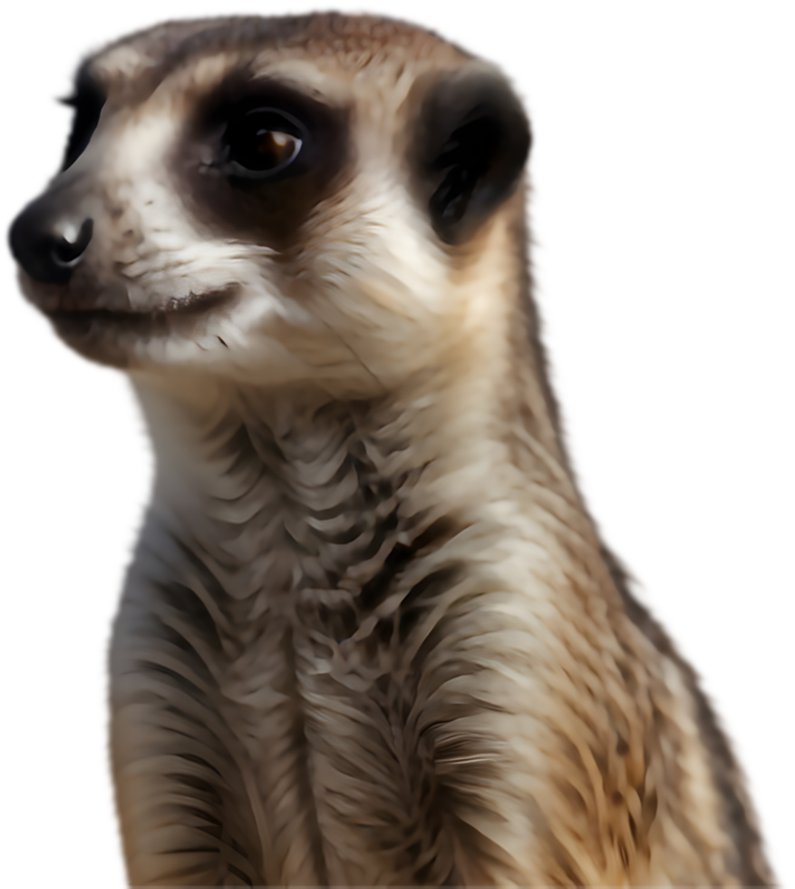 Playful Meerkat Clipart for Animal Conservation Advocacy. . png