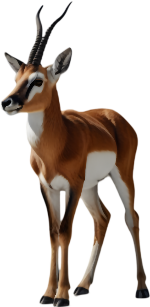 Simplistic Springbok Clipart for Clean Design and Branding. . png