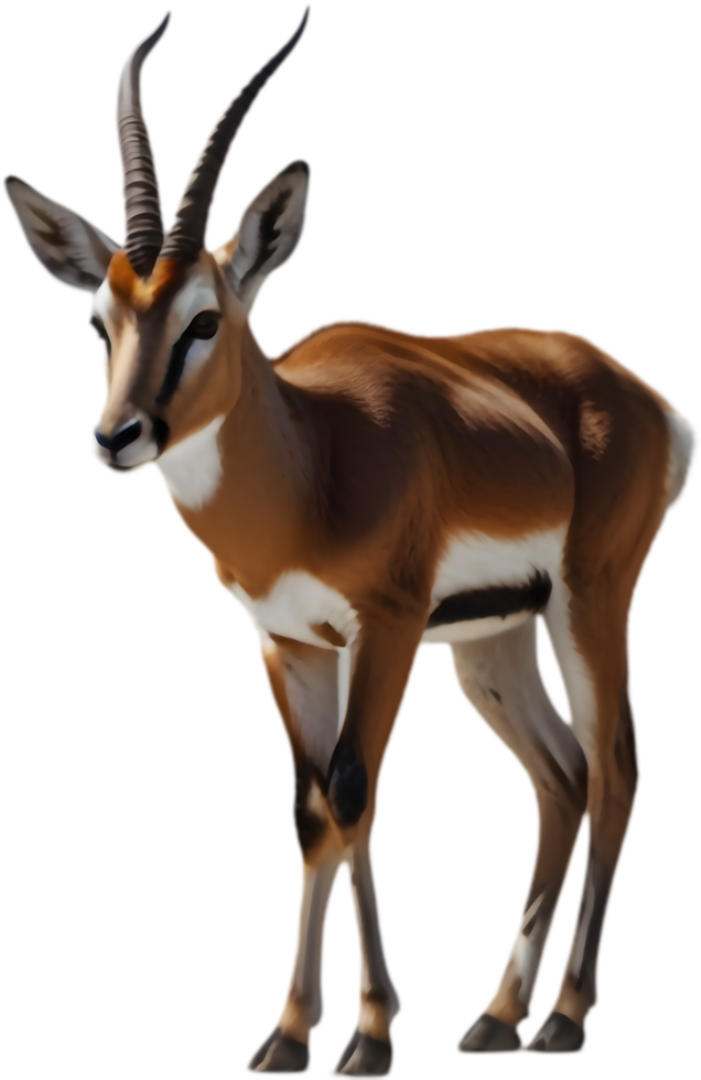 Realistic Springbok Clipart Highlighting Leaping, Energetic Movement. . png