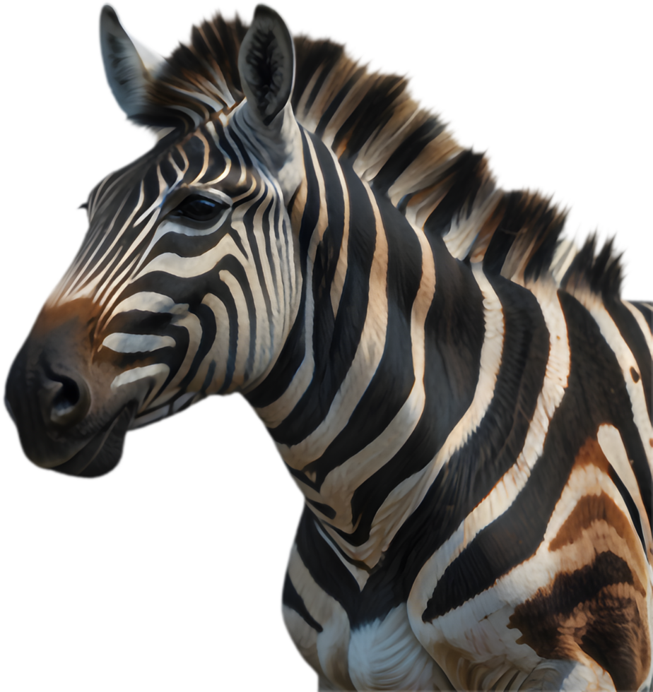 Colorful zebra clipart ideal for educational books. . png