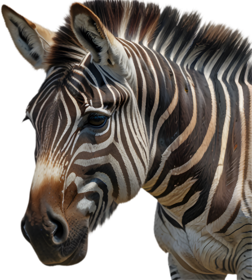 High-resolution zebra clipart for personalized projects. . png