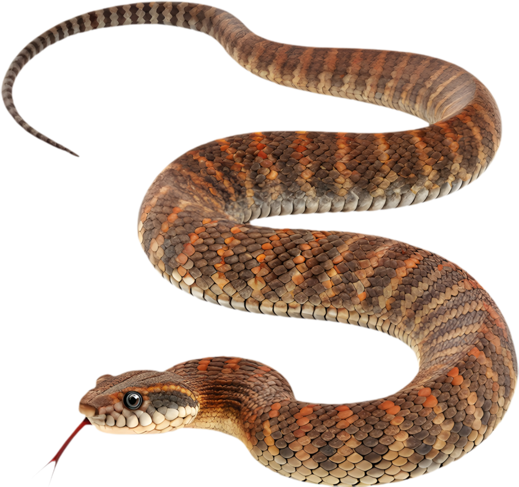 Detailed Death Adder Clipart for Science Presentations. . png