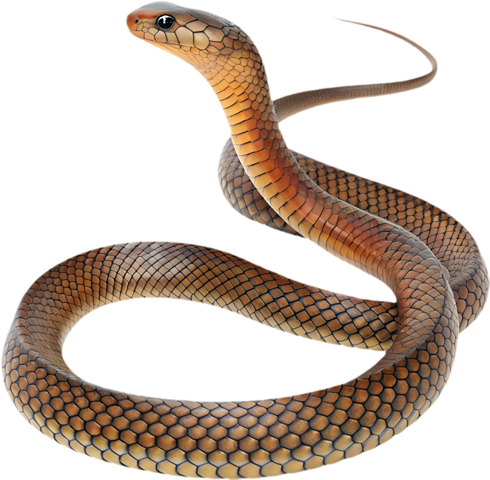 High-Quality Eastern Brown Snake Image for Projects. . png