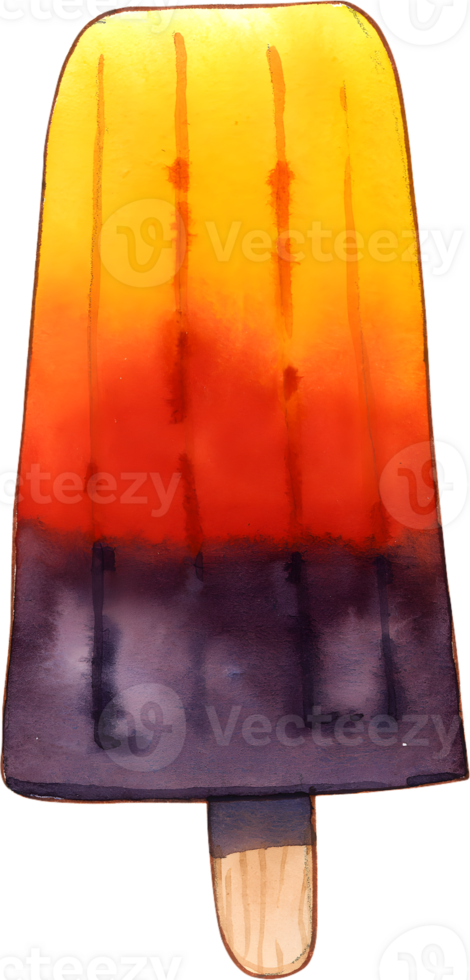 Ice Cream watercolor Handdrawn png