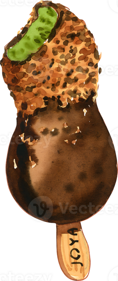 Ice Cream watercolor Handdrawn png