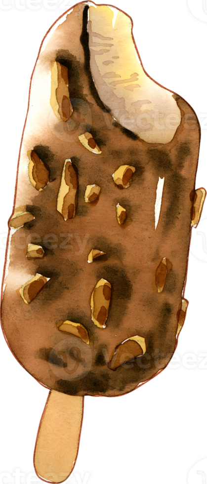 Ice Cream watercolor Handdrawn png