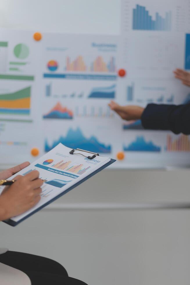 Business Documents, Auditor businesswoman checking searching document legal prepare paperwork or report for analysis TAX time,accountant Documents data contract partner deal in workplace office photo