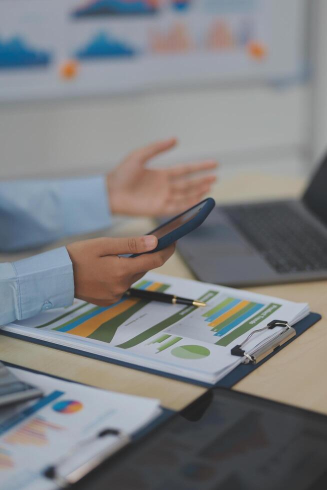 Business Documents, Auditor businesswoman checking searching document legal prepare paperwork or report for analysis TAX time,accountant Documents data contract partner deal in workplace office photo