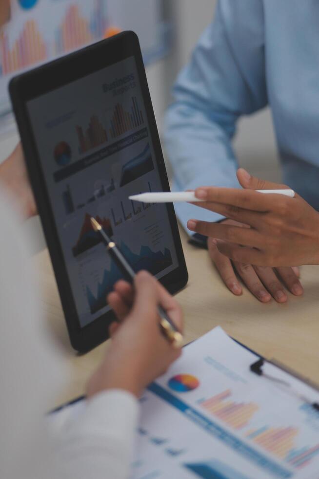 Business Documents, Auditor businesswoman checking searching document legal prepare paperwork or report for analysis TAX time,accountant Documents data contract partner deal in workplace office photo